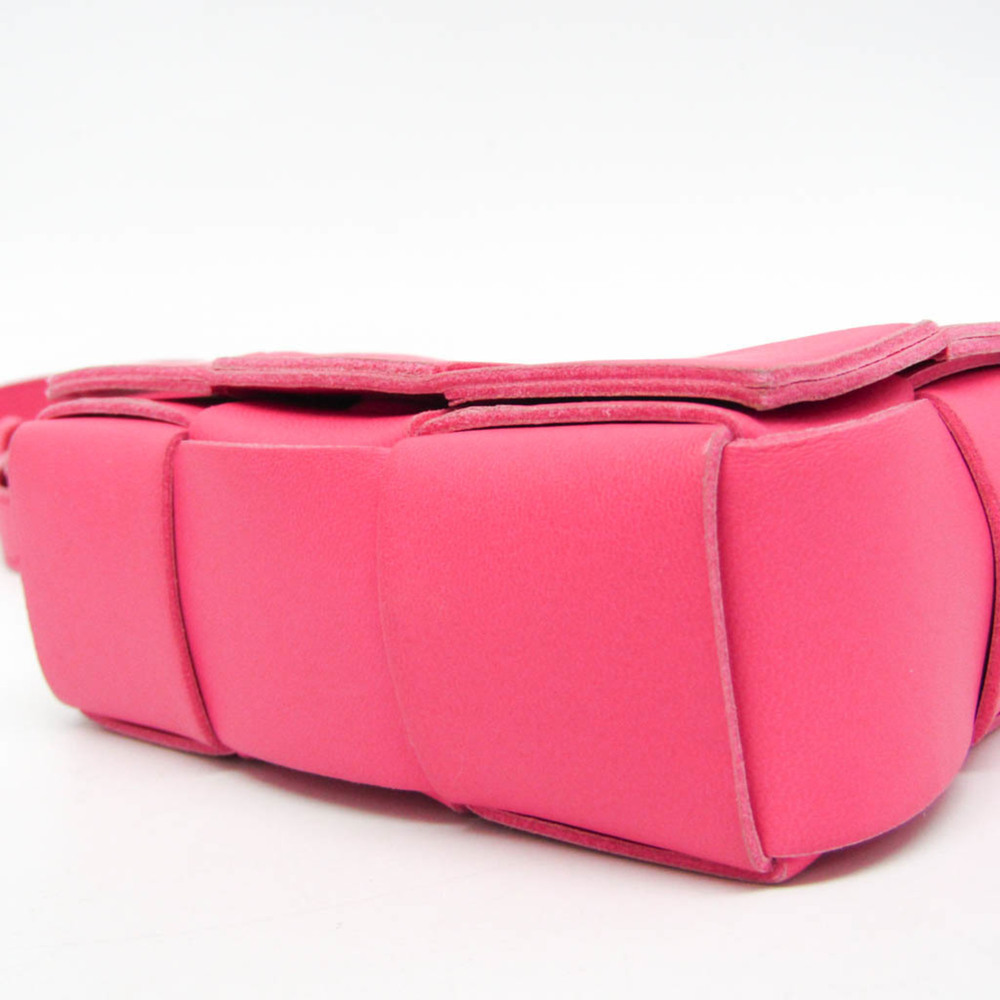 BOTTEGA VENETA Leather Shoulder Bag Pink - Picture 6 of 12